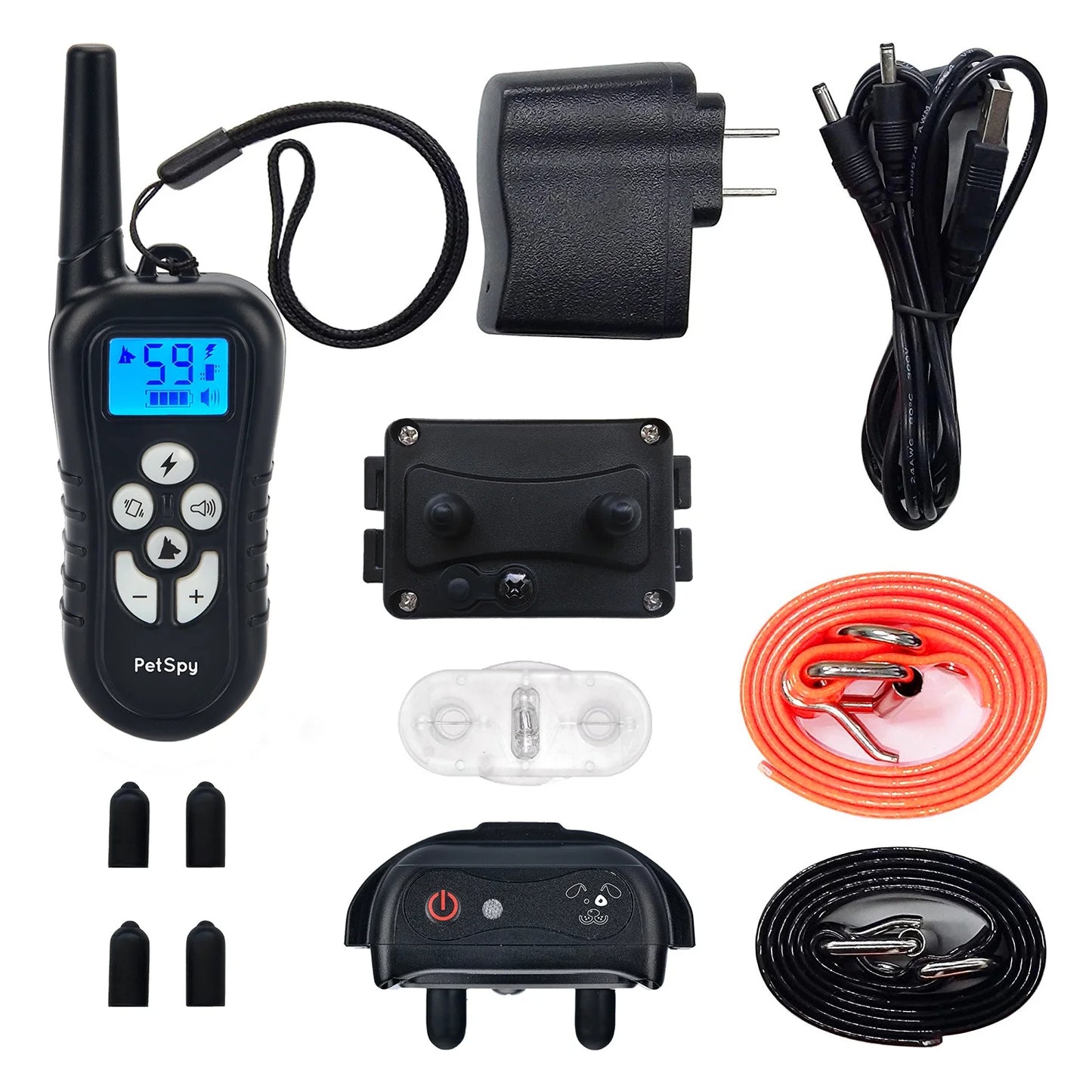 Dual Dog Training Shock Collar for 2 Dogs with Beep, Vibration and Electric Shocking, Rechargeable and Waterproof E-Collar Remote Trainer