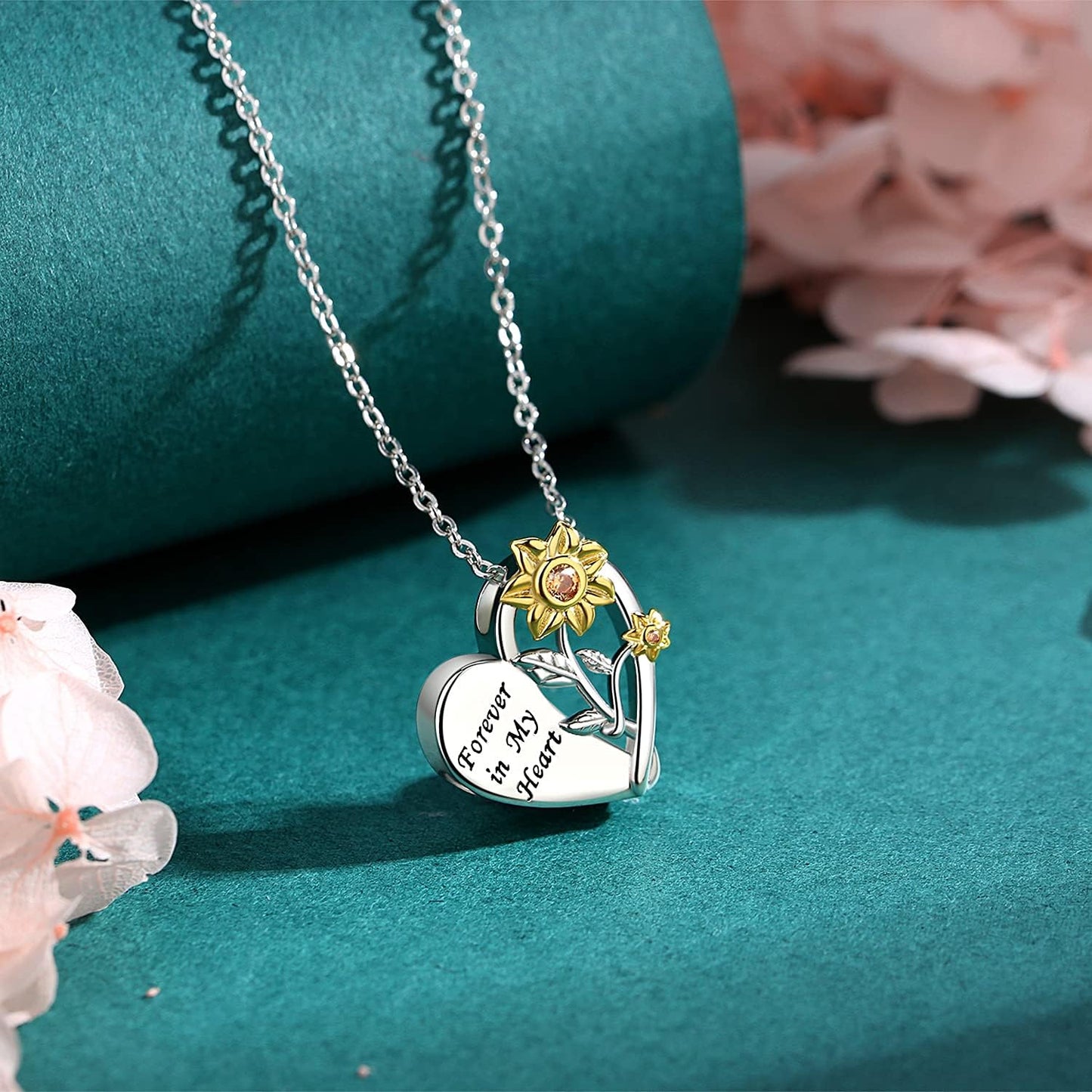 Sterling Silver Urn Neckalce for Ashes for Women: Cremation Jewelry for Women - Ashes Keepsake Pendant Memorial Jewelry Gifts for a Loss of Loved Ones