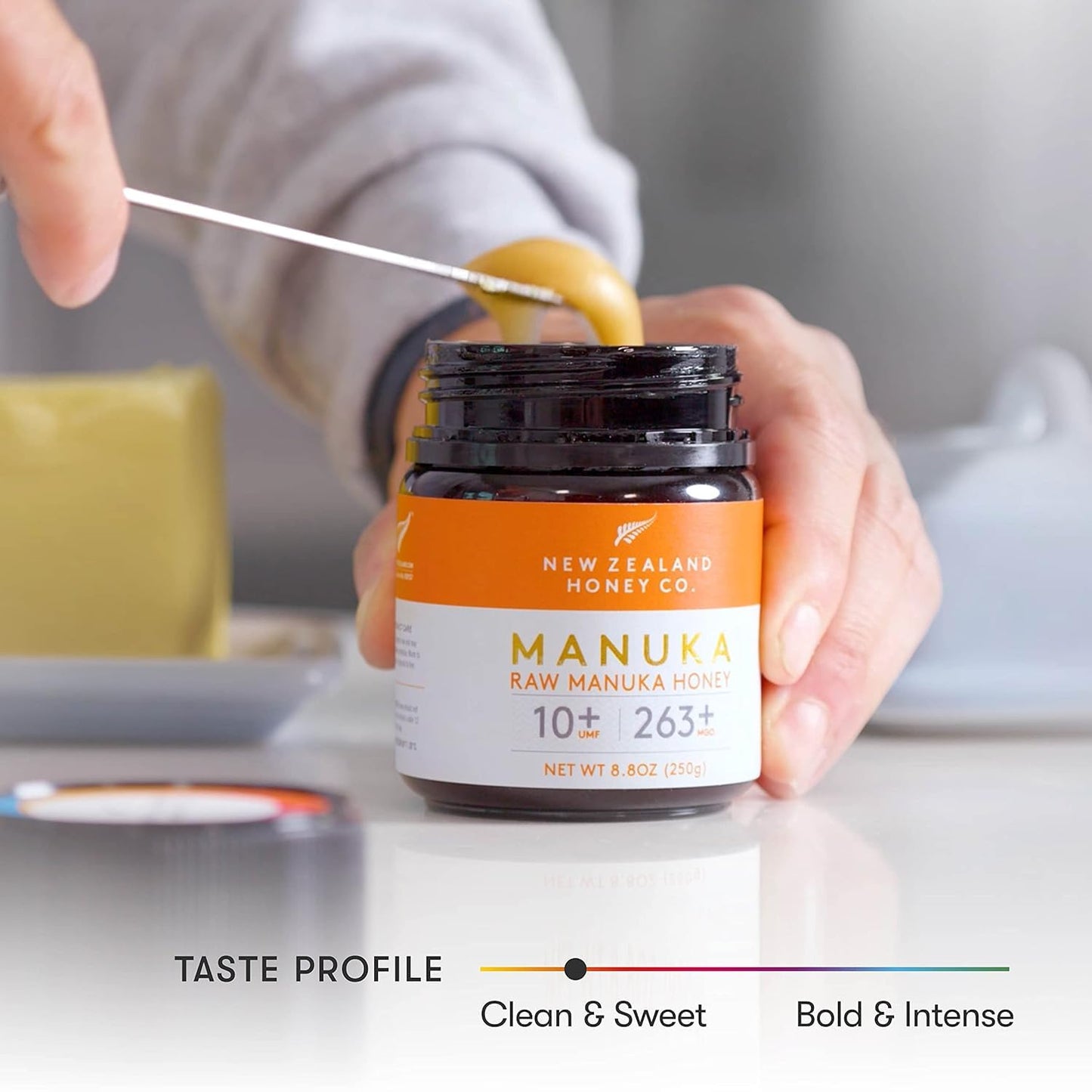 . Raw Manuka Honey UMF 10+ | MGO 263+, 8.8Oz / 250G | Organic Medical Grade Manuka Honey for Daily Wellness, Skin Care & Dogs