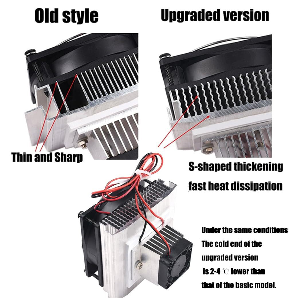 Mini Air Conditioner DC 12V DIY Thermoelectric Peltier Refrigeration Cooling ...