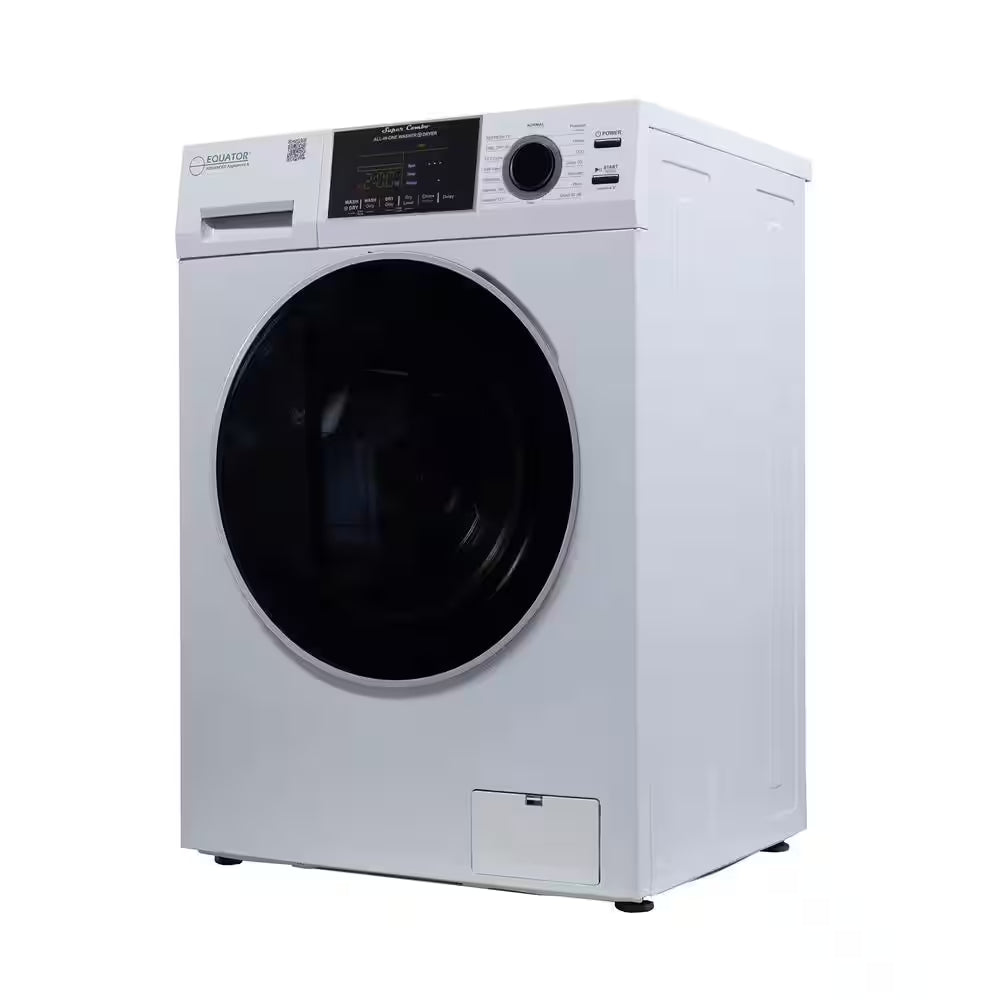 1.62 Cu. Ft./15Lbs Fully Built-In All-In-One Washer Dryer Combo Ventless 110V in White