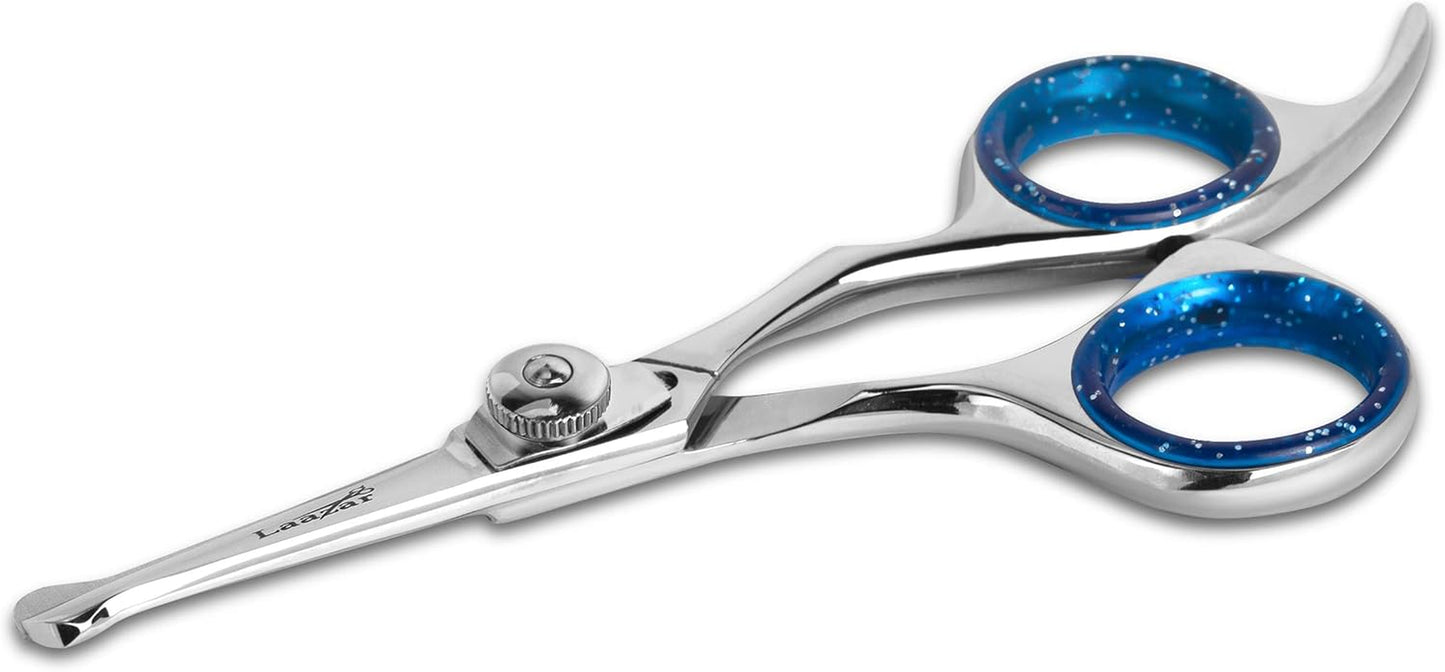 Straight Dog Grooming Scissors - Comfortable around the Eyes Cat & Dog Scissors | Blunt Dog Trimming Scissors| Premium Stainless Steel | Grooming Scissors for Dogs - Dog Hair Scissors