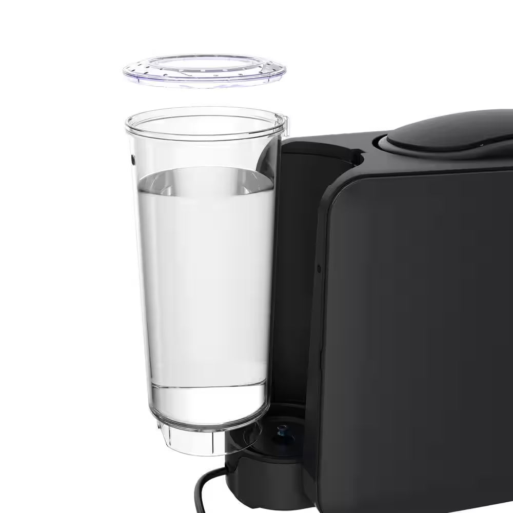 Javapod K-Cup Black Coffee Maker Single Serve Brewer, 10 Cup Refillable or Unlimited Cup In-Line Direct Water Connection