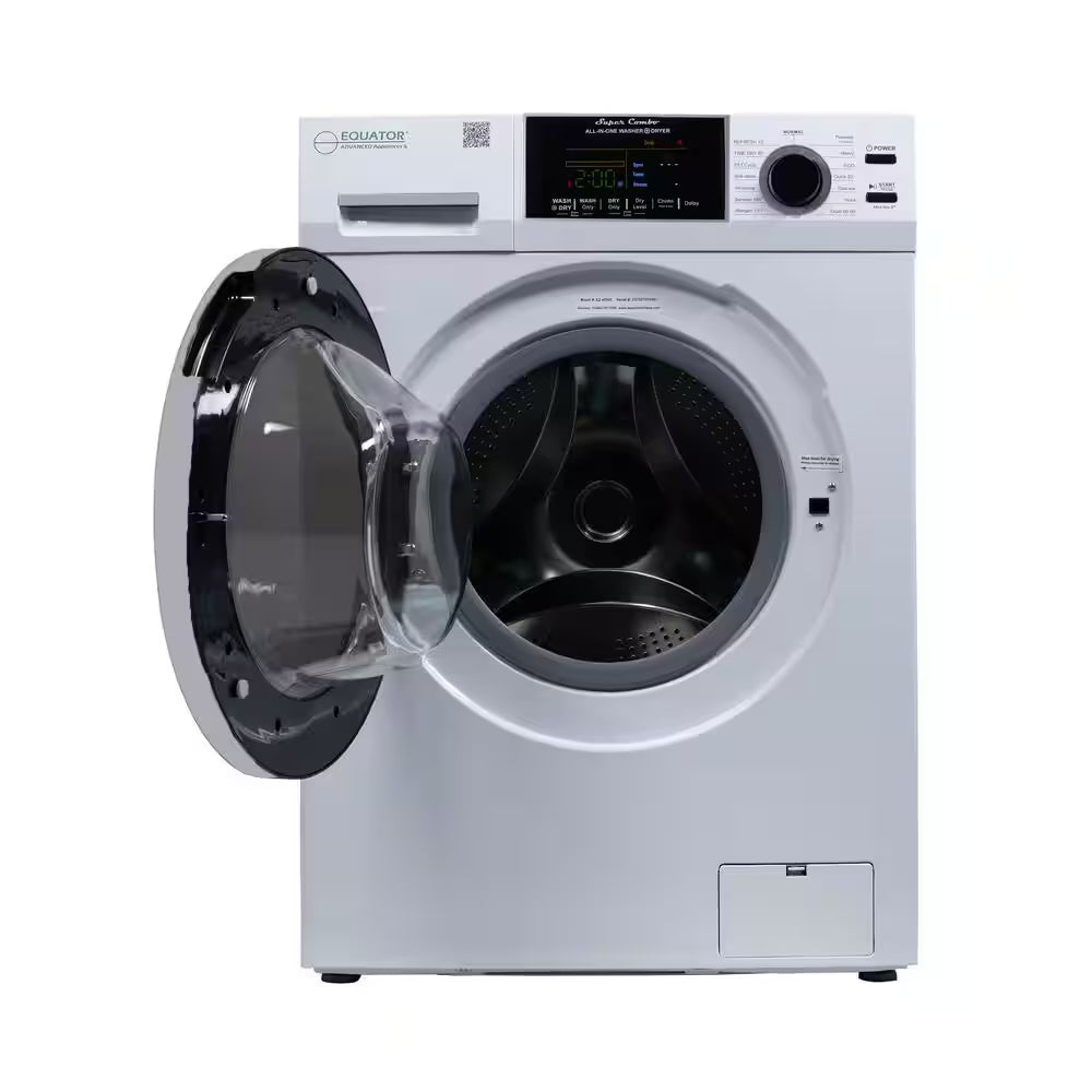 1.62 Cu. Ft./15Lbs Fully Built-In All-In-One Washer Dryer Combo Ventless 110V in White