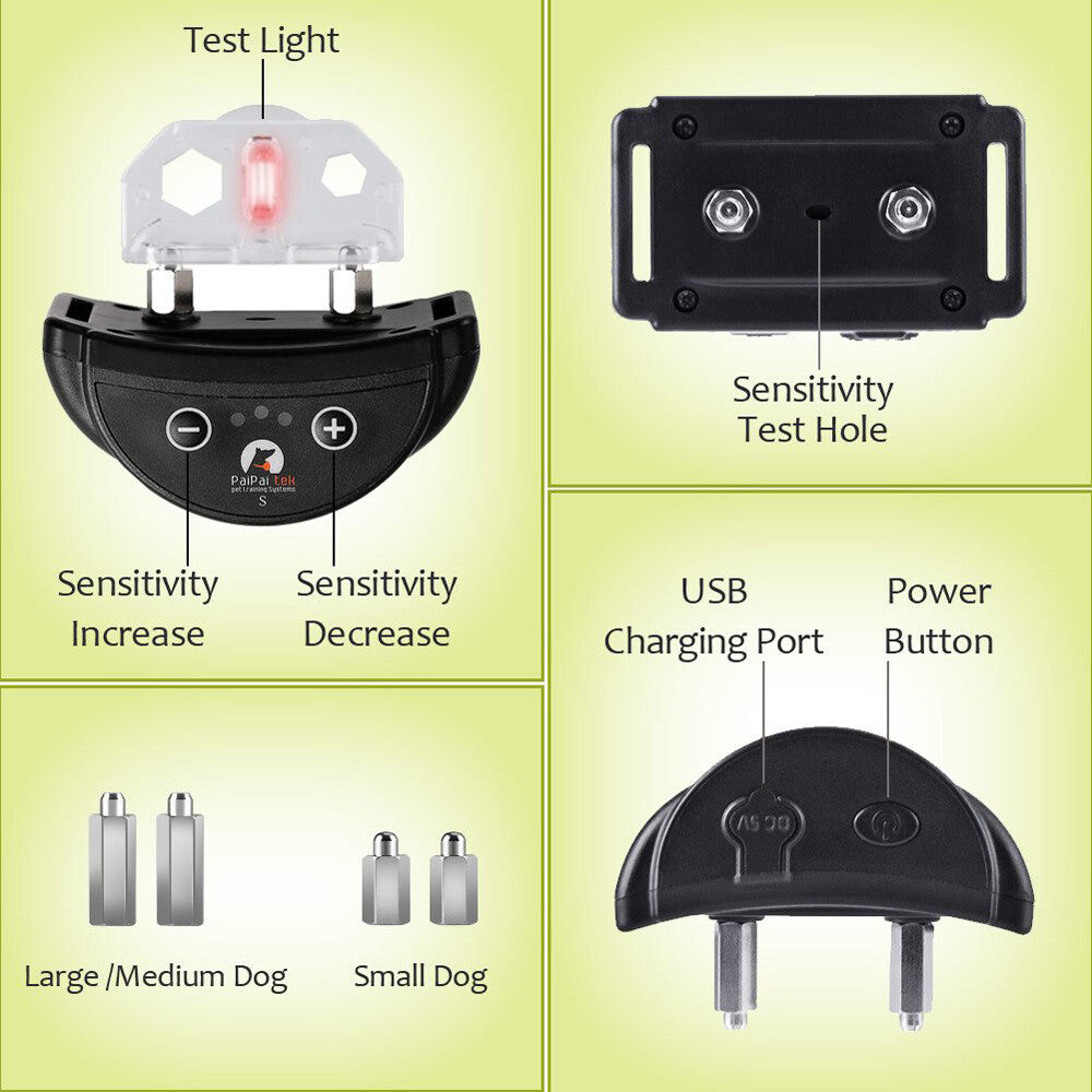 Anti Barking E-Collar No Bark Dog Training Shock Collar for Small Medium Dog US