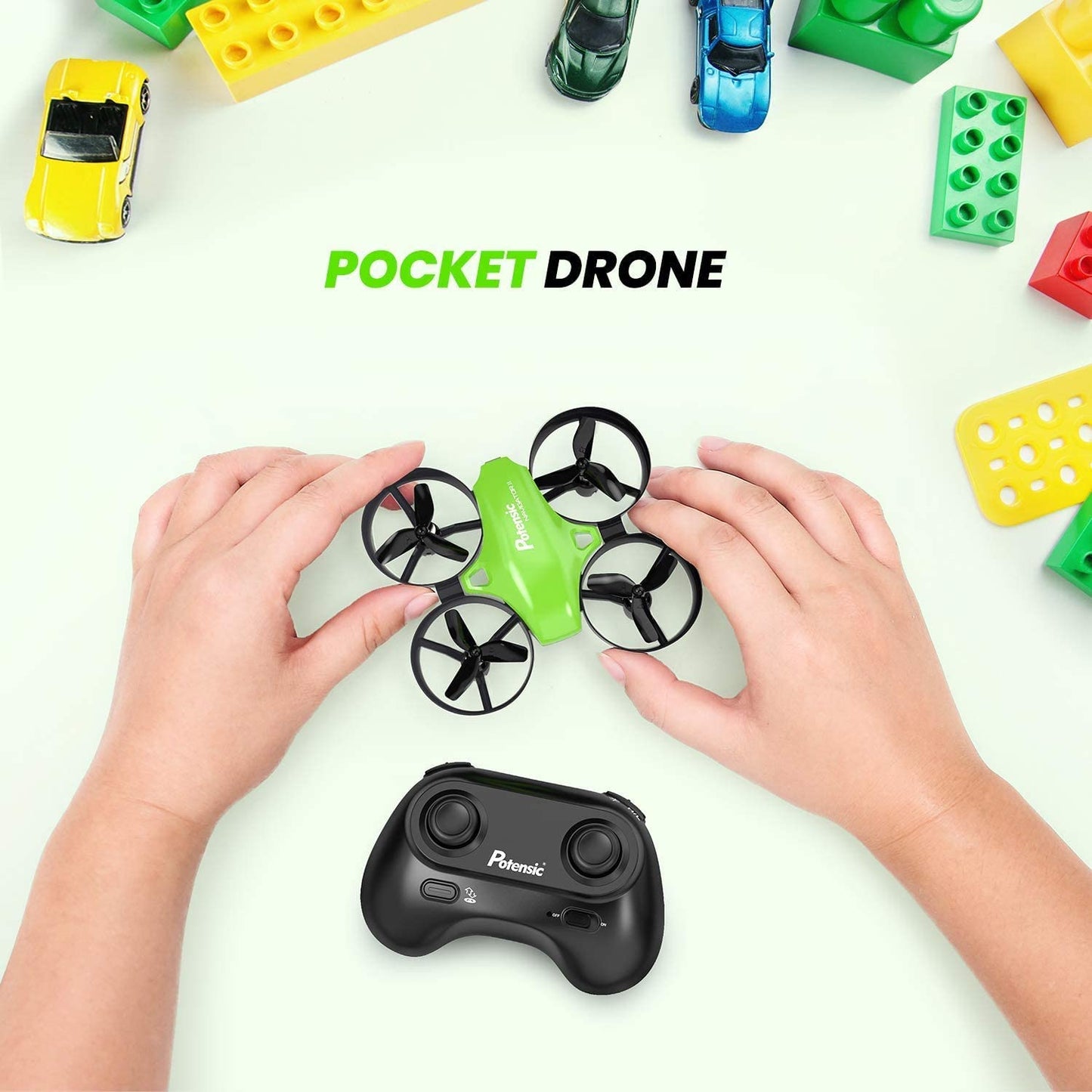 Upgraded A20 Mini Drone Easy to Fly Even to Kids and Beginners, RC Helicopter Quadcopter with Auto Hovering, Headless Mode, 3 Batteries and Remote Control, Gift Choice for Boys and Girls