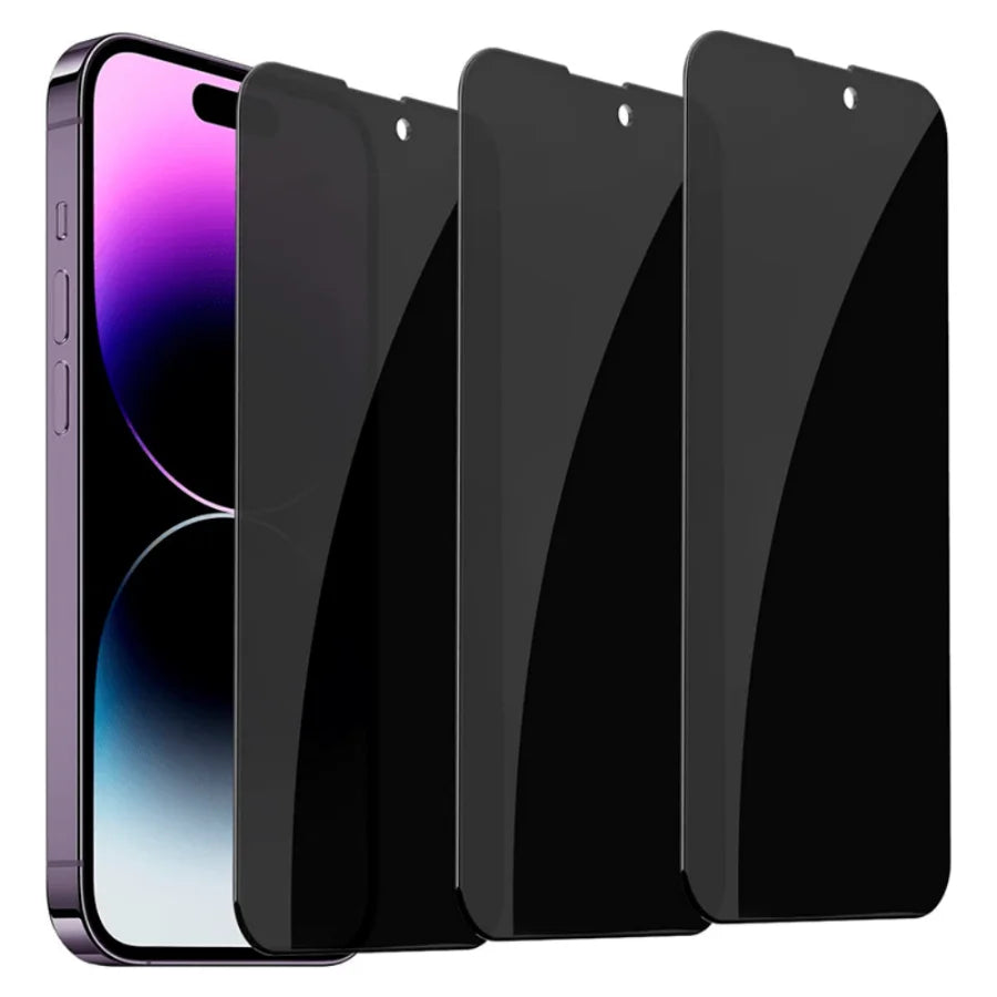 Privacy Screen Protectors for  15 14 13 12 11 Pro Max Privacy Film Tempered Glass for  12 13 Mini