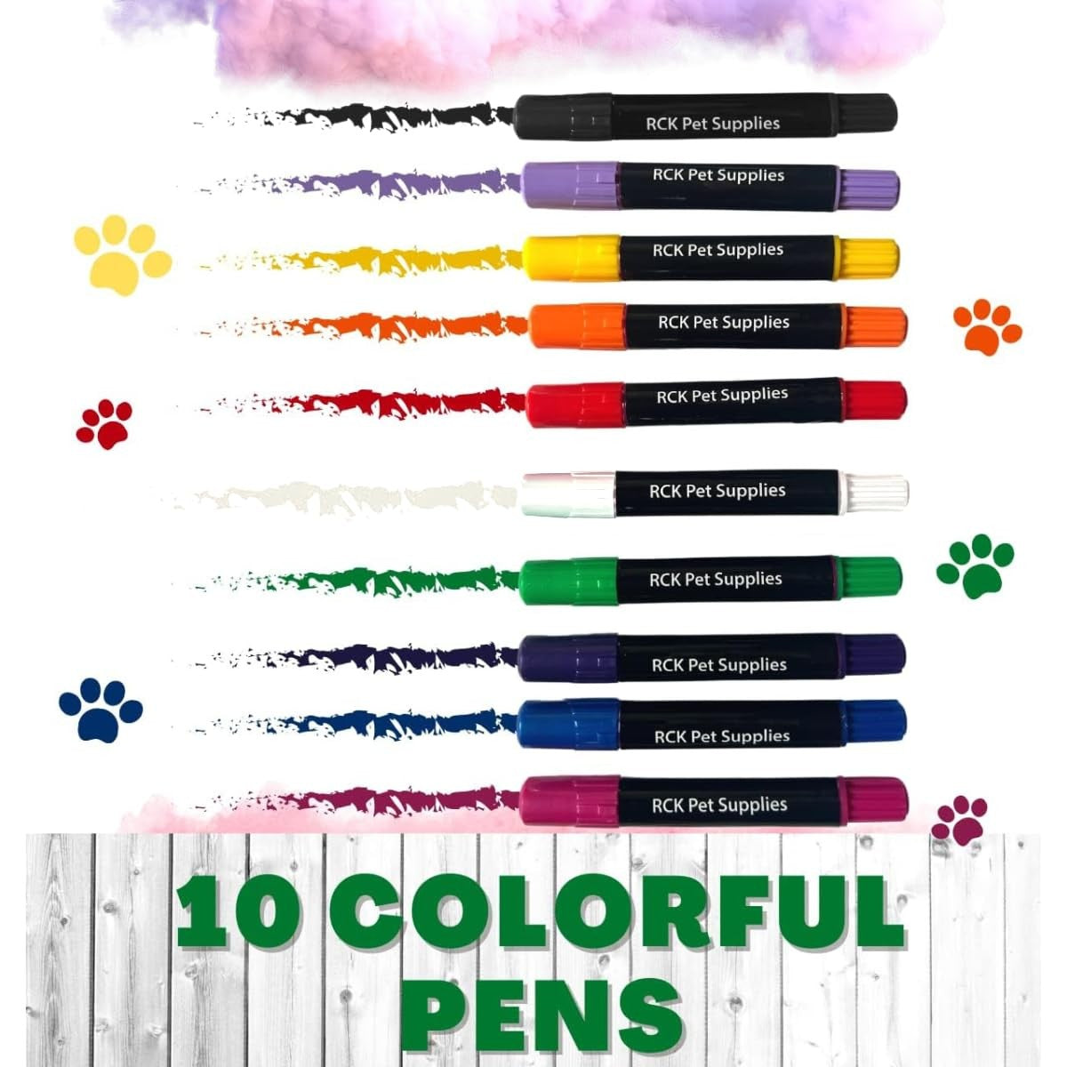 10 Colors Washable Pet Hair Dye Fur Paint for Dog Cat Marking Painting