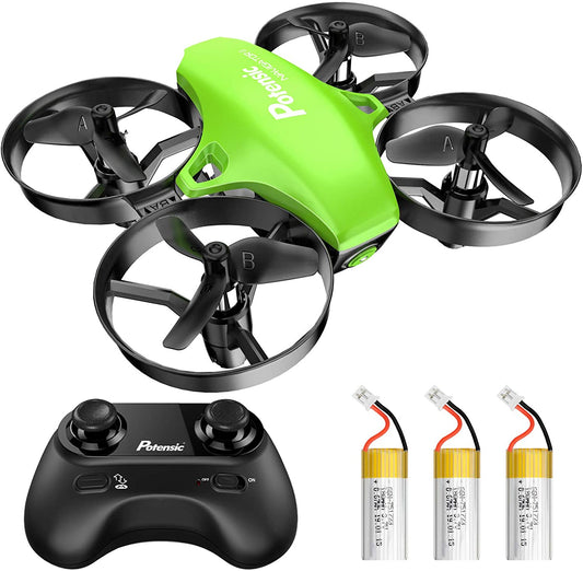 Upgraded A20 Mini Drone Easy to Fly Even to Kids and Beginners, RC Helicopter Quadcopter with Auto Hovering, Headless Mode, 3 Batteries and Remote Control, Gift Choice for Boys and Girls