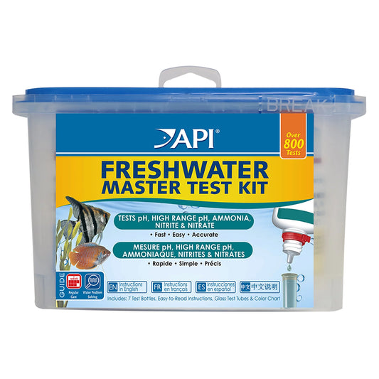 Freshwater Master Test Kit, Aquarium Water Test Kit, 850 Tests