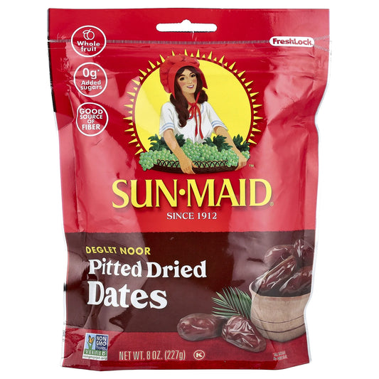 Deglet Noor Pitted Dried Dates, 8 Oz (227 G)