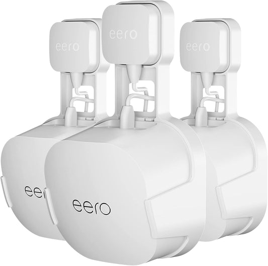 Outlet Wall Mount Holder for Eero 6 or Eero 6+ Mesh Wi-Fi System (3 Pack)