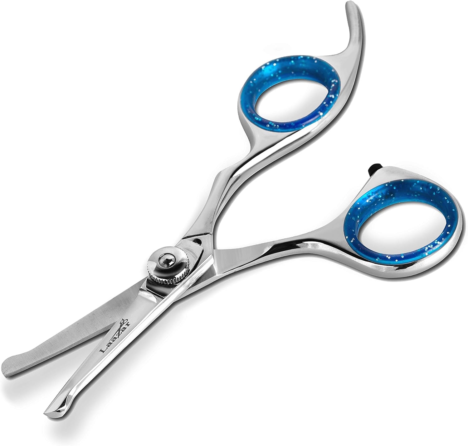 Straight Dog Grooming Scissors - Comfortable around the Eyes Cat & Dog Scissors | Blunt Dog Trimming Scissors| Premium Stainless Steel | Grooming Scissors for Dogs - Dog Hair Scissors