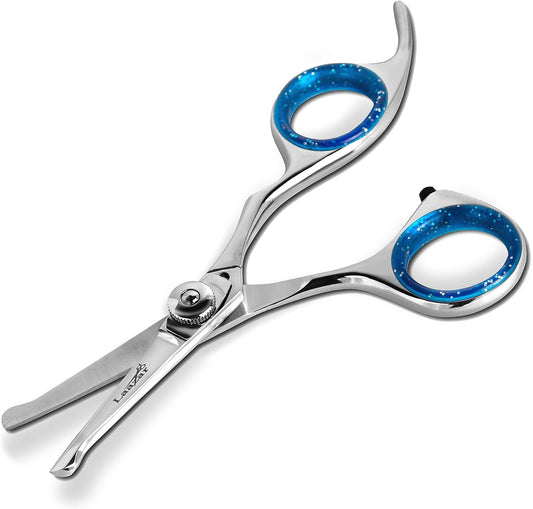 Straight Dog Grooming Scissors - Comfortable around the Eyes Cat & Dog Scissors | Blunt Dog Trimming Scissors| Premium Stainless Steel | Grooming Scissors for Dogs - Dog Hair Scissors