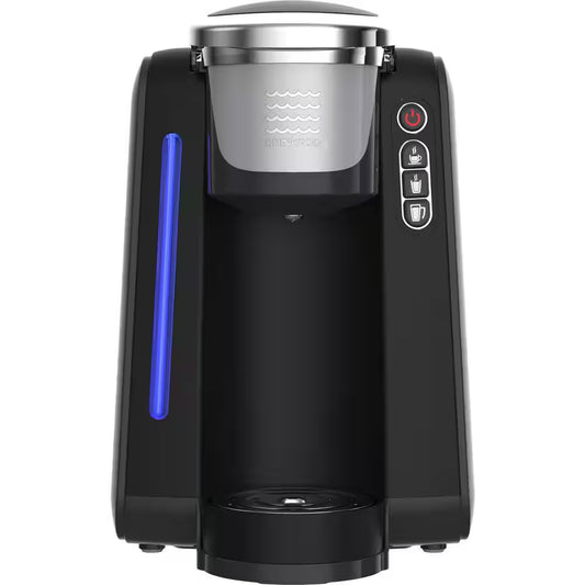 Javapod K-Cup Black Coffee Maker Single Serve Brewer, 10 Cup Refillable or Unlimited Cup In-Line Direct Water Connection