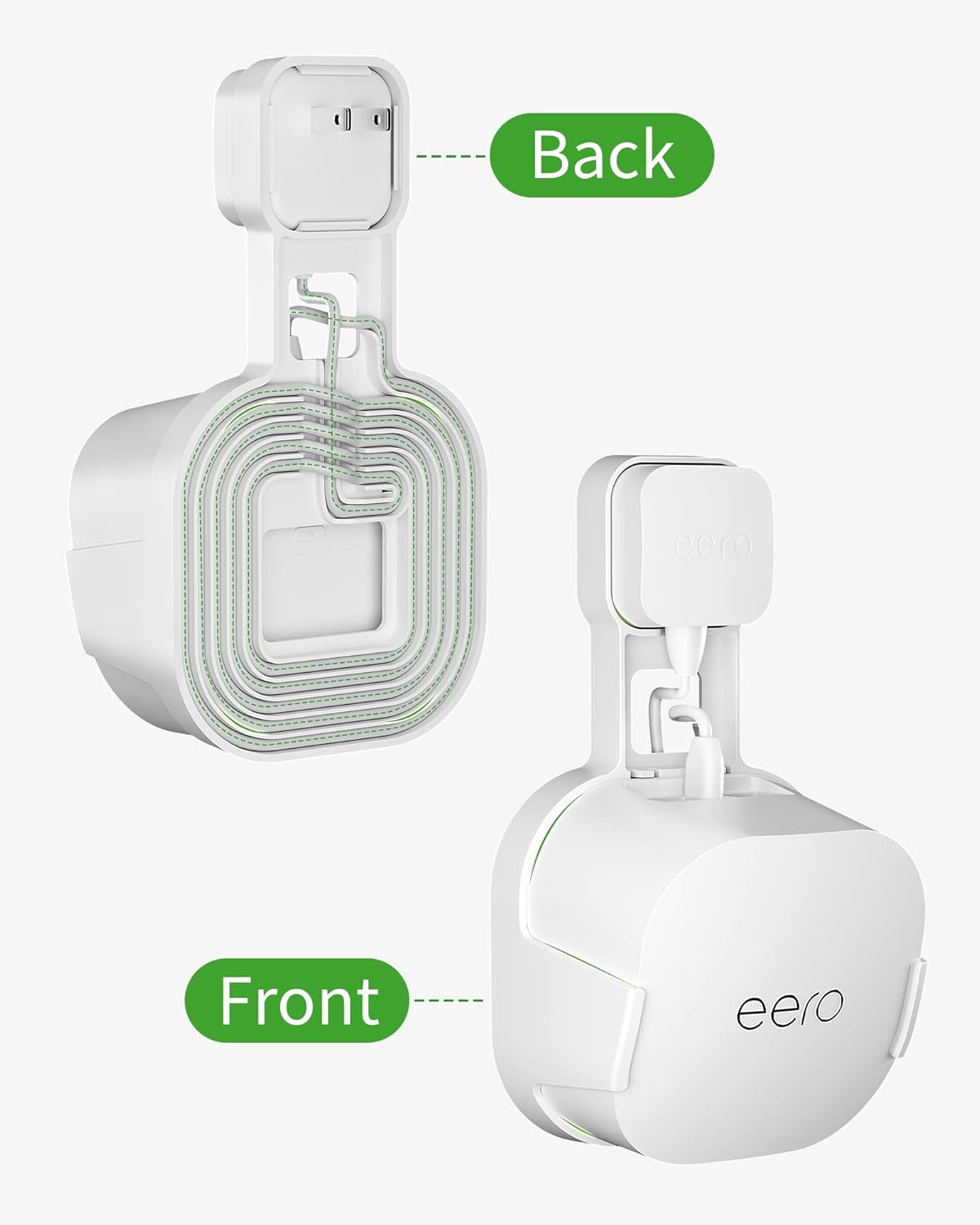 Outlet Wall Mount Holder for Eero 6 or Eero 6+ Mesh Wi-Fi System (3 Pack)