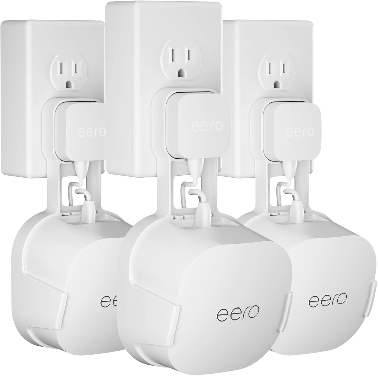 Outlet Wall Mount Holder for Eero 6 or Eero 6+ Mesh Wi-Fi System (3 Pack)